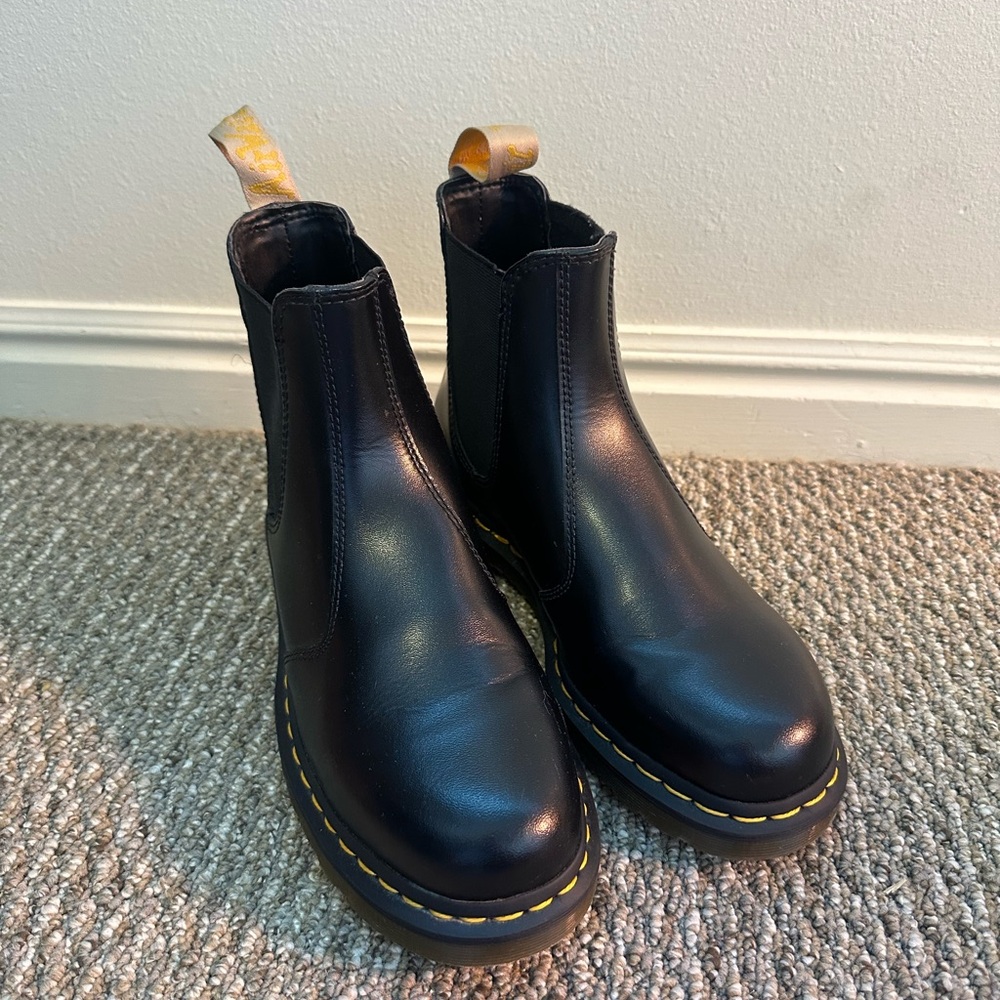 Dr. Martens Vegan Leather Felix Black Chelsea Boots